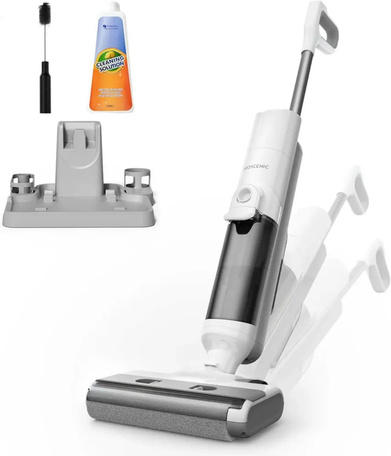 Aspirateur Laveur Proscenic F10 Ultra, Sans Fil, 60 Min, Léger, Autonettoyant, 1.3L, Pour Sols Humides et Secs
