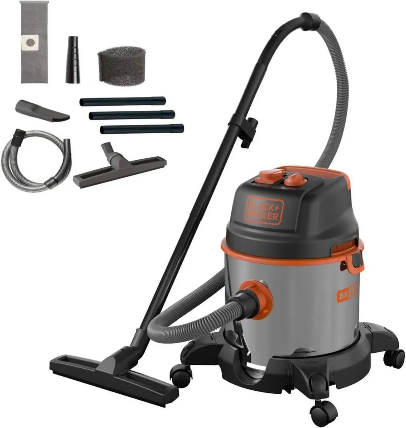 Aspirateur Multi-Usages 1400W 20L avec Prise d'Outils Électroportatifs