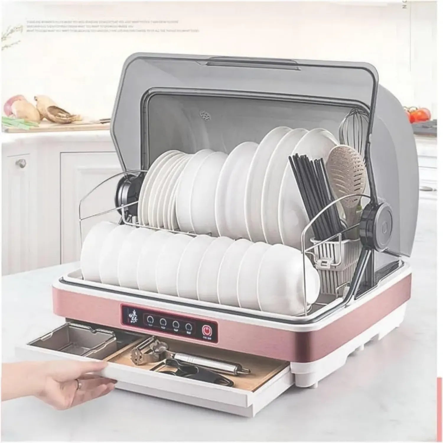 Mini lave-vaisselle intelligent de table, compact et efficace pour usage domestique