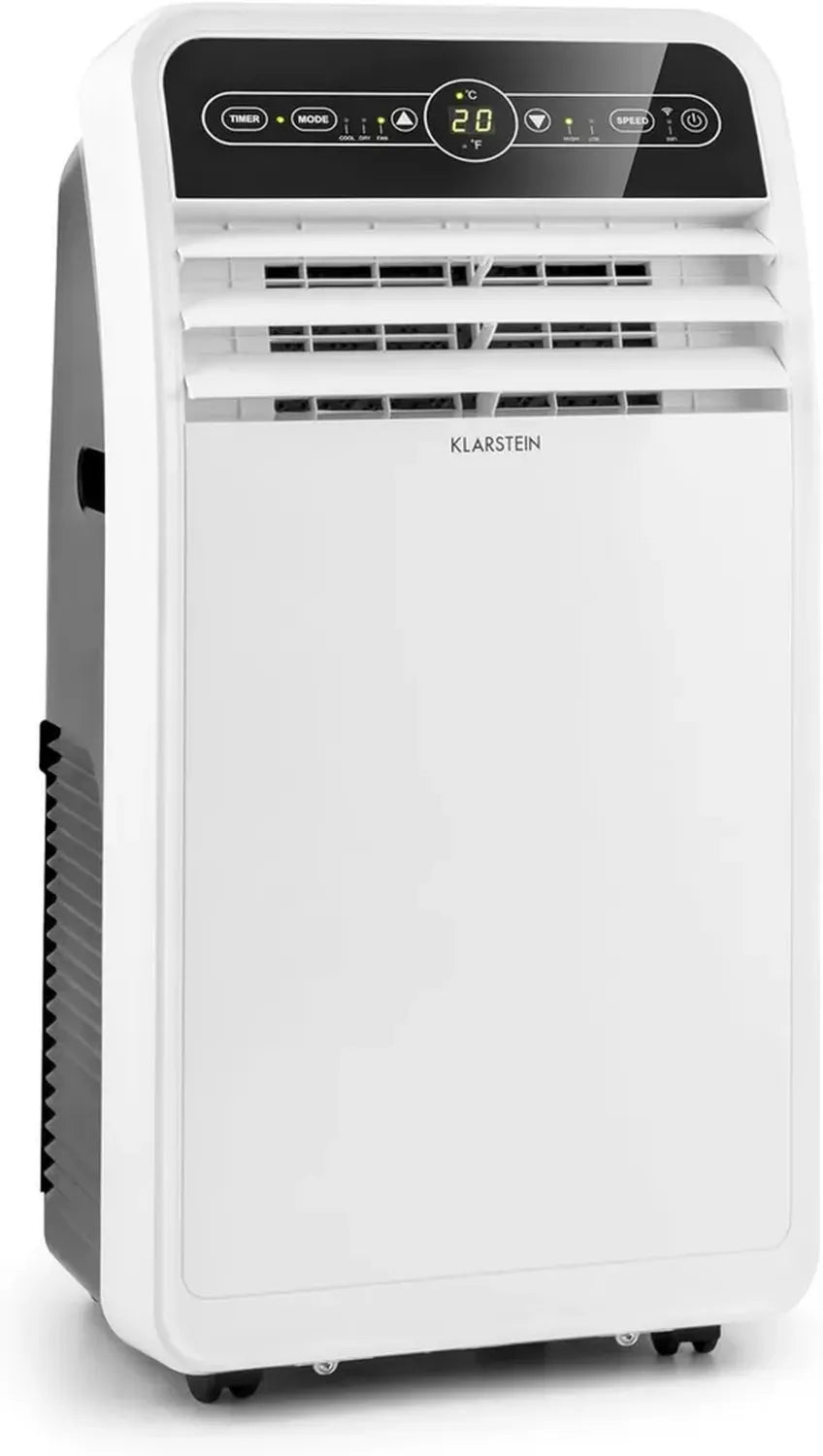 Climatiseur Mobile 4-en-1 Klarstein, Silencieux, Écoénergétique, 9000 BTU, Déshumidificateur et Ventilateur