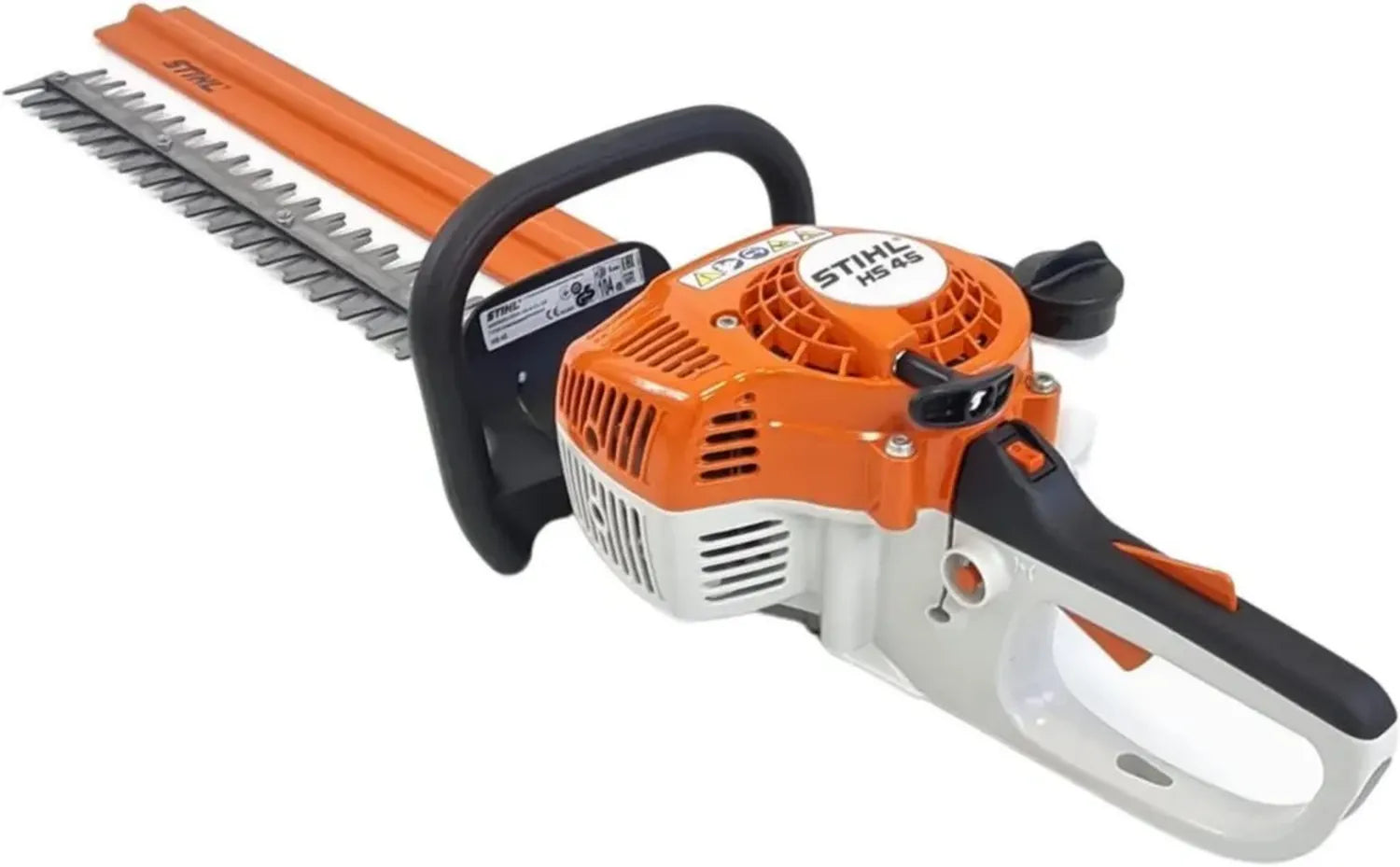 Taille-haie thermique STIHL 45 cm, orange, lame en métal