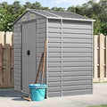 Cabane de Jardin en Acier Galvanisé - Armoire à Outils 191x130x198 cm - Idéale pour Extérieur