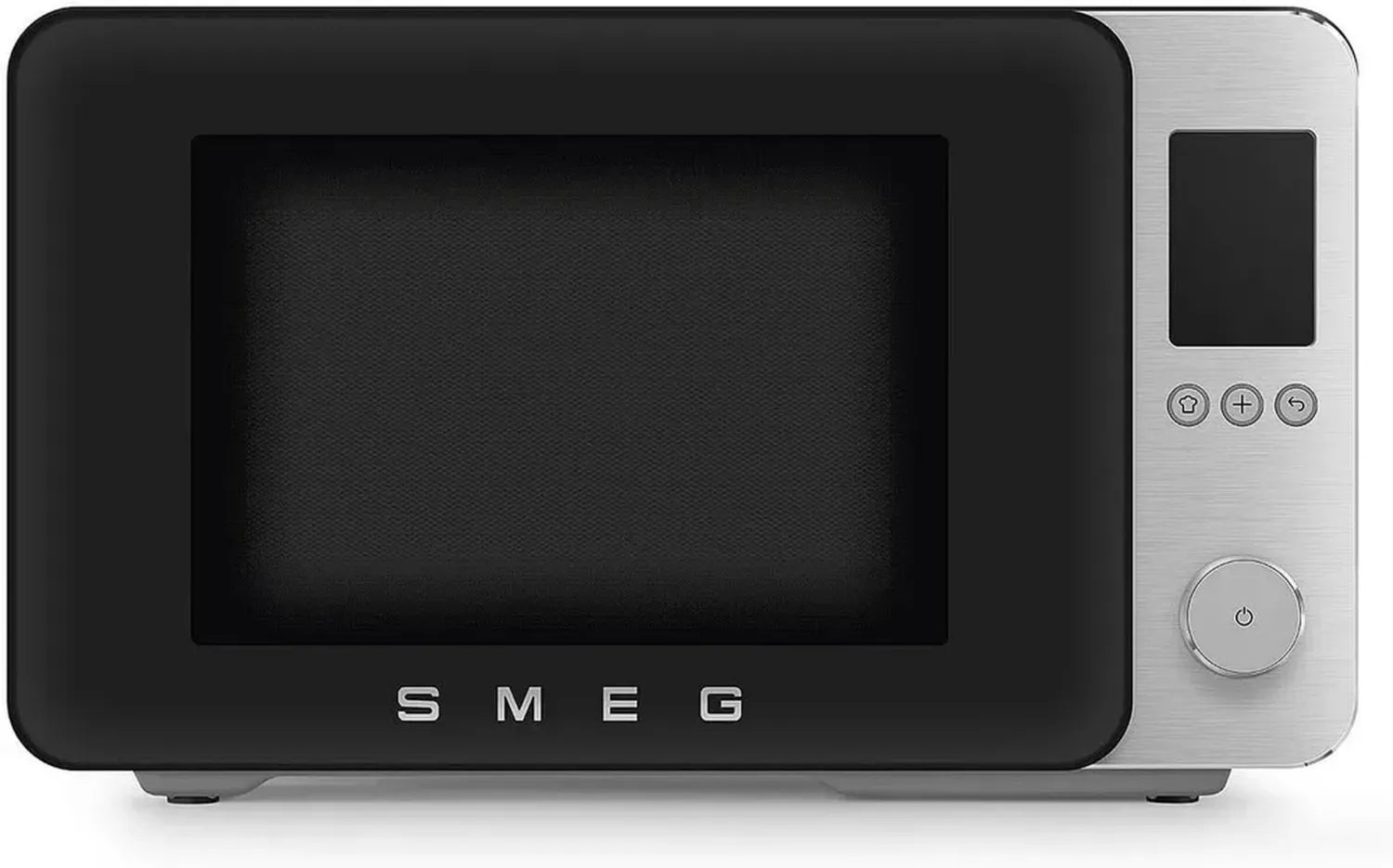Smeg Micro-ondes Combiné Inverter Noir 25L, 9 Fonctions, 2100W
