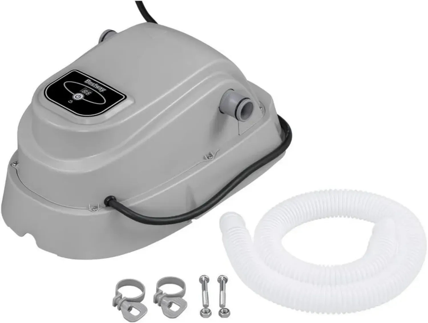 Réchauffeur de Piscine Bestway pour Bassin Hors Sol, Gris, 4,6 m