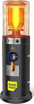KESSER® Chauffage de Terrasse au Gaz 12,5 kW | Radiateur Extérieur Noir | Chauffage à Infrarouge Puissant