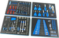 Ensemble de Outils Professionnels HBM 154 Pièces pour Servante - Bleu