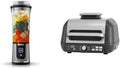 Blender portable Ninja 530 ml + Ninja Foodi MAX PRO Grill et Air Fryer, 7 en 1, avec sonde de cuisson numérique