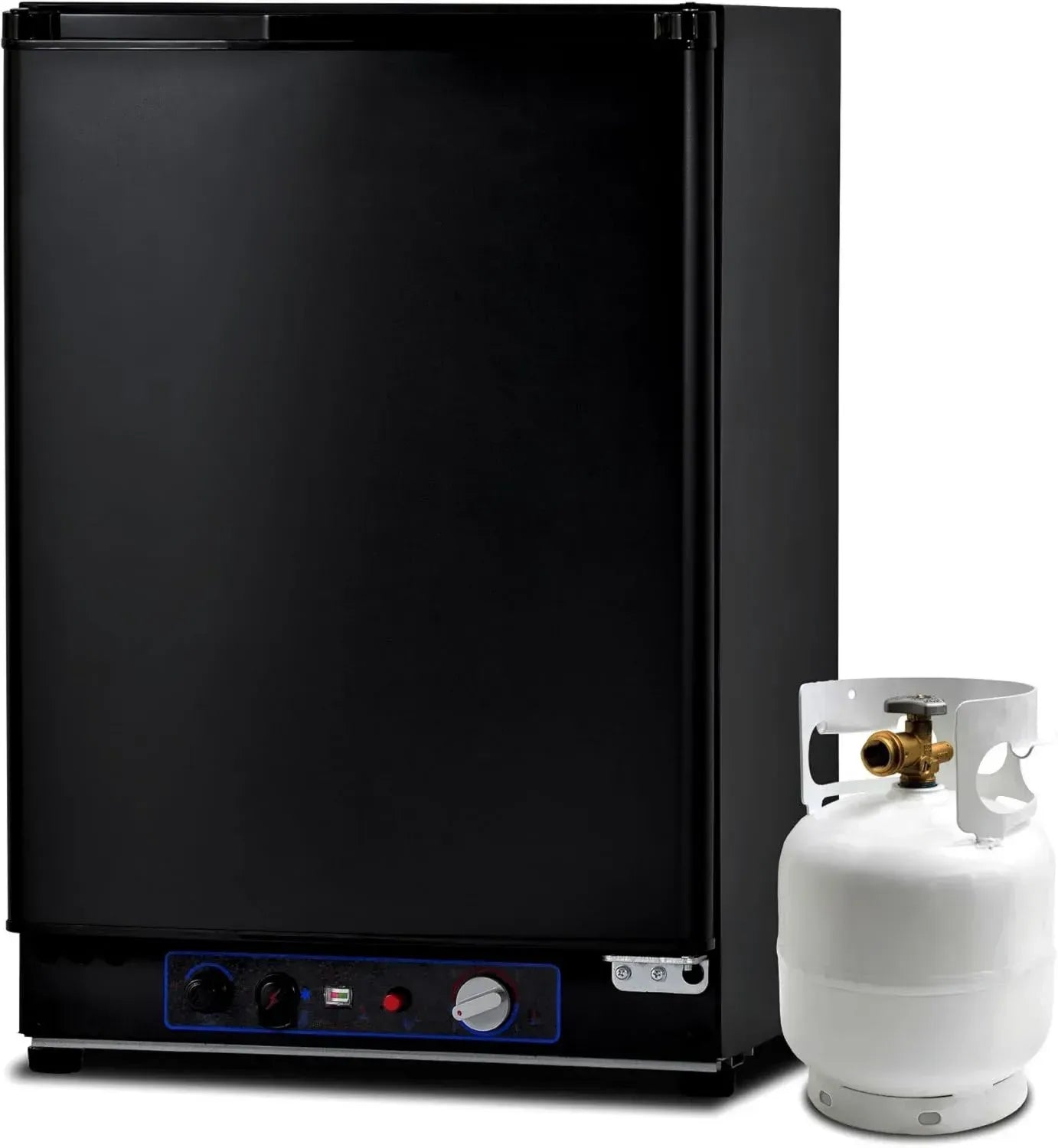 Réfrigérateur Trimixte 60L pour Camping-car, 12V/220V/Gaz, Noir Silencieux