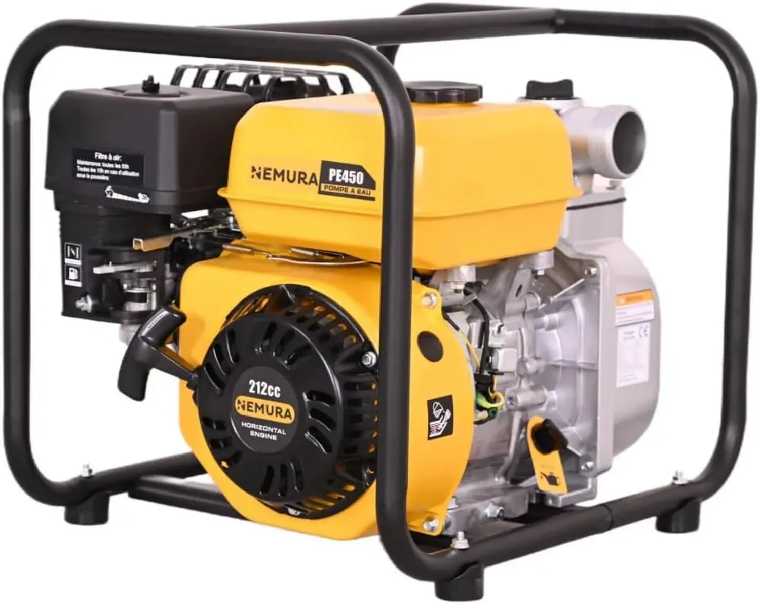 Pompe à Eau Thermique 209cc - Moteur 4 Temps Efficace - Débit de 36 m3/h - Raccord 50 mm - Parfaite pour Jardins et Extérieurs - Marque Française
