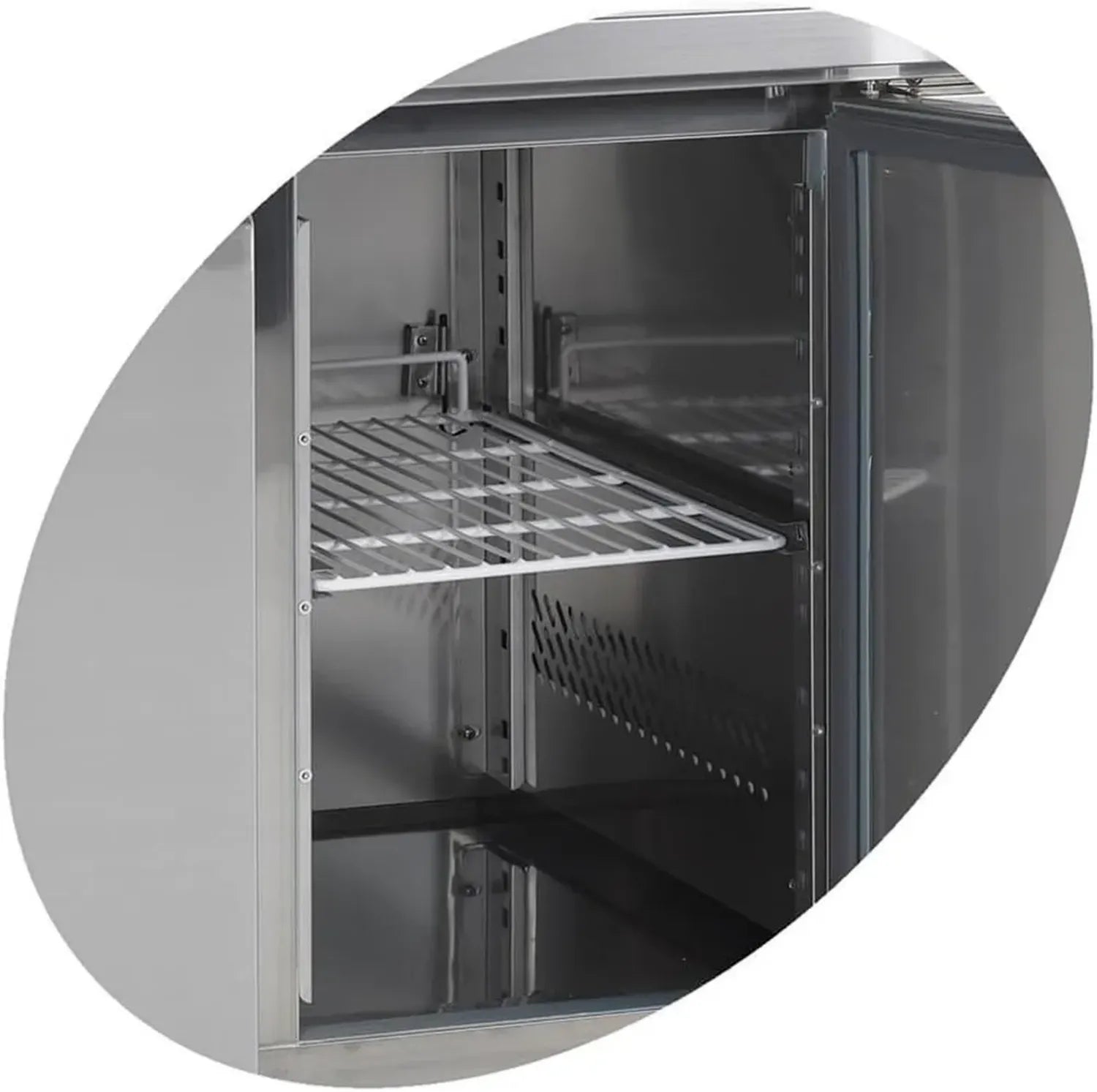 Congélateur professionnel blanc 4 portes 4 clayettes ventilé automatique R290 - TEFCOLD
