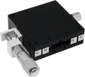 Plate-forme manuelle à axe X avec rouleaux croisées pour déplacement micrométrique CNC optique (40 mm gauche)