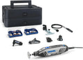 Dremel 4250 175W : Outil Multifonction avec 128 Accessoires et Coffret Platine, Vitesse Ajustable 5.000-35.000 tr/min