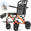 Fauteuil Roulant Pliable Ultra-léger en Aluminium 8,6KG - Transport Handicapé avec Pneus Tous Terrains