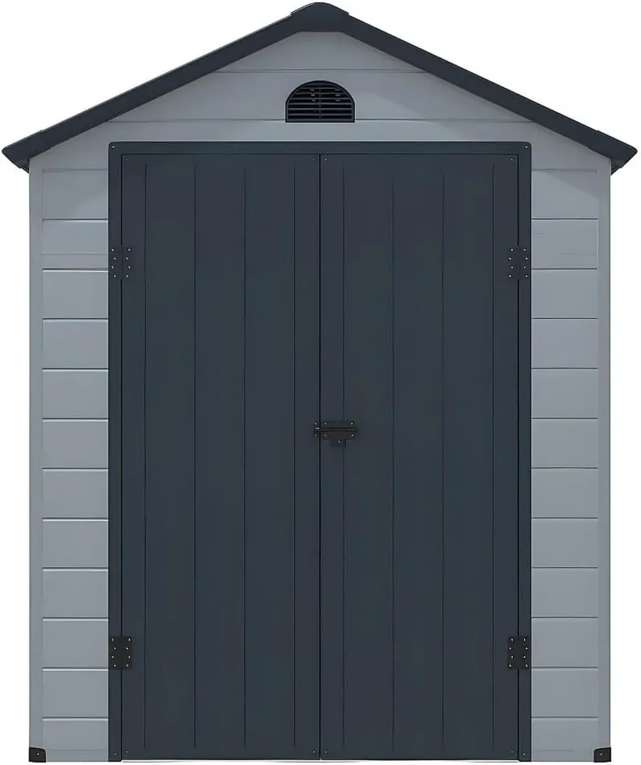 Cabane de Jardin en Résine Grise 5,32 m² - Durable et Spacieuse