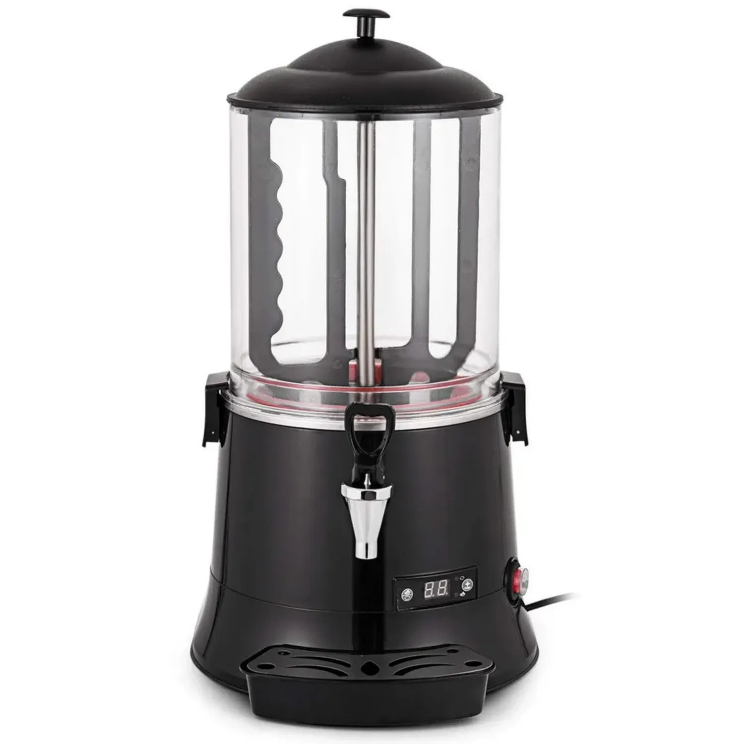 Distributeur de Chocolat Chaud VEVOR 10L, Professionnel 400W, Température Réglable 30-90°C, Éclairage LED, Plateau Égouttoir Inclus