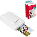 Imprimante Photo Portable AgfaPhoto Realipix Mini P avec Cartouches et Papier pour 50 Impressions - Bluetooth - Technologie 4Pass - Couleur Blanche