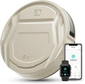 Aspirateur Robot Lefant 2200Pa Silencieux, Compatible WiFi/Bluetooth/Alexa, Autonomie 120min, Recharge Automatique, Parfait pour Animaux et Sols Durs, Modèle Champagne