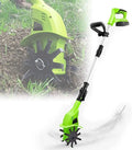 Cultivateur Électrique de Jardin avec Poignée Réglable, 97-127 cm, Portable et Rechargeable