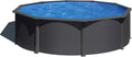 Piscine Hors-Sol en Acier Anthracite 350x120 cm - Kit Complet