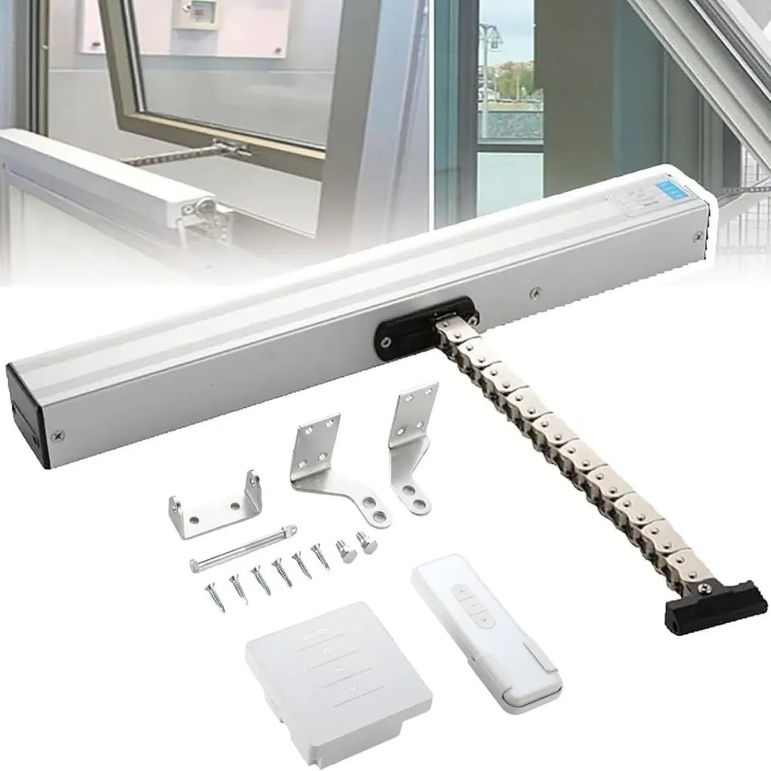 Ouvre-fenêtre motorisé télécommandé pour toits et lucarnes - Ventilation automatique