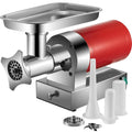 VEVOR Hachoir à Viande Électrique 800W 1,5 HP, Capacité 300 kg/h, Poussoir en Inox avec Plaque Broyeur, Idéal pour Cuisine et Restaurant
