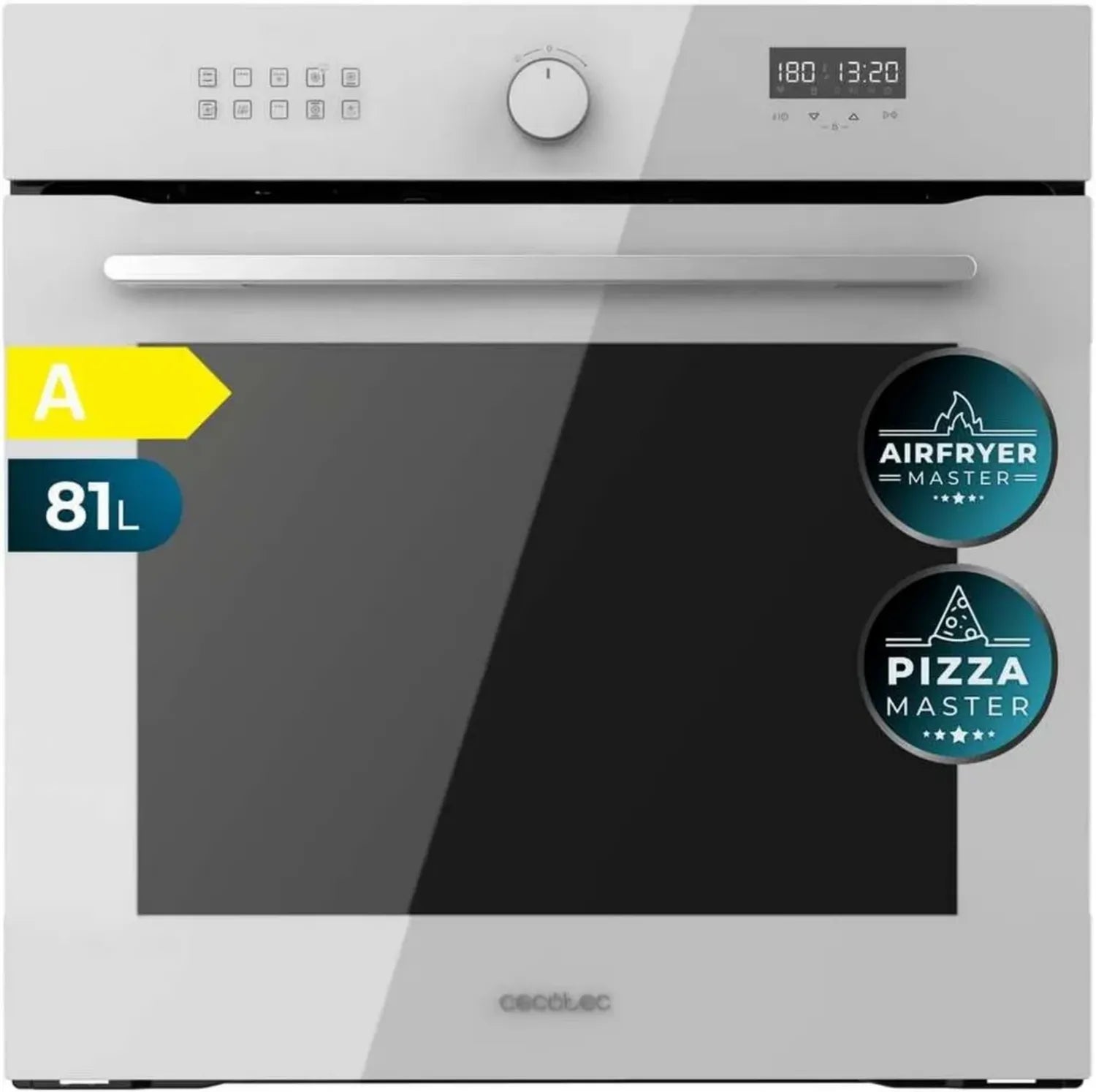 Four Encastrable Multifonction 60 cm 81 L avec Airfryer Master et Nettoyage Vapeur, Blanc