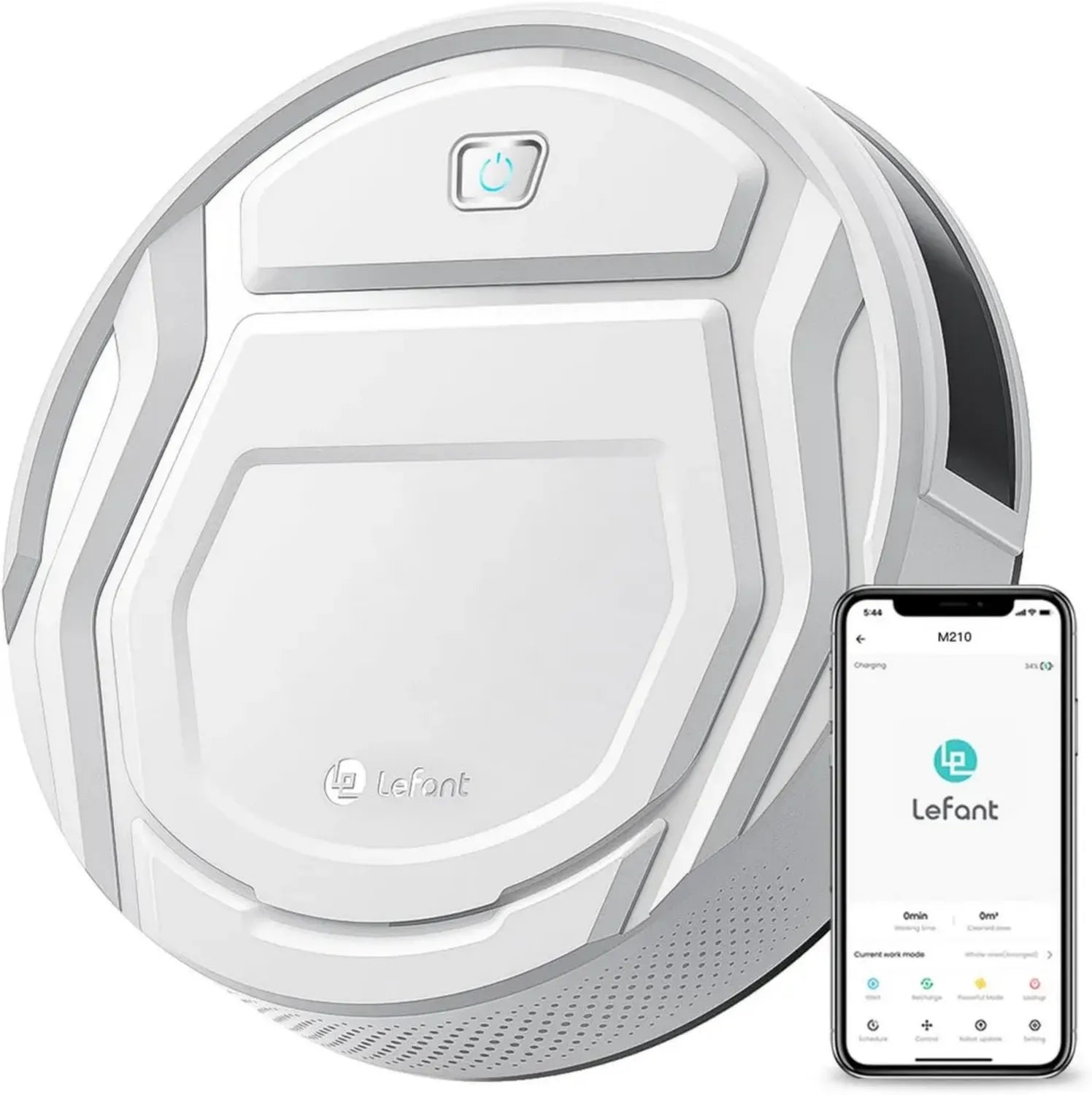 Robot Aspirateur Lefant M210, Silencieux et Mince, WiFi/Alexa/App, Multi-Surfaces, Spécial Poils d'Animaux