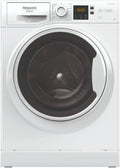 Lave-linge Frontal Hotpoint 9 kg - 1400 trs/min, Moteur à Induction, Programme Anti-tache, Vapeur Hygiénique, Départ Différé - Classe Énergétique A - Blanc
