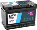 Batterie auto EXIDE 72Ah 760A compatible Renault Clio 1.5 dCi