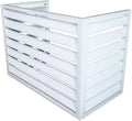 Coffre de Protection pour Pompe à Chaleur et Climatiseur Extérieur en Aluminium - Couleur Blanche