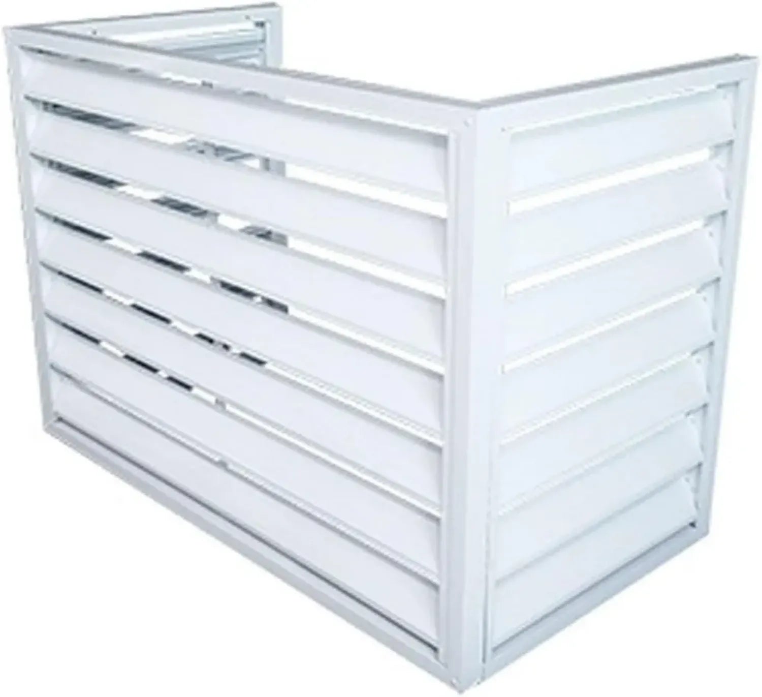 Coffre de Protection pour Pompe à Chaleur et Climatiseur Extérieur en Aluminium - Couleur Blanche