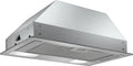 Bosch Hotte Encastrable Série 2, 53 cm, Moteur Unique, 3 Vitesses, Éclairage LED, Anthracite