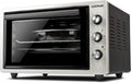 G3 Ferrari G10153 Four électrique à convection, 300°C max, 5 modes, 1400W, double vitrage, minuteur 90 min, accessoires inclus, argent/noir
