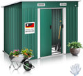 Abri en Métal pour Outils avec Fondations 3,4 m³ - Portes Coulissantes