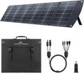 Ecosonique Panneau Solaire Pliable 200W avec Support, USB-C PD3.0 & USB-A QC3.0, Sorties MC4 Multiples pour Stations Électriques et Camping