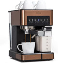 Machine à Expresso KLARSTEIN 20 Bar avec Mousseur, 1350W, Acier Inoxydable