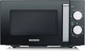 Micro-ondes SEVERIN 20L, Fond Plat Céramique, 800W, 6 Puissances, Noir