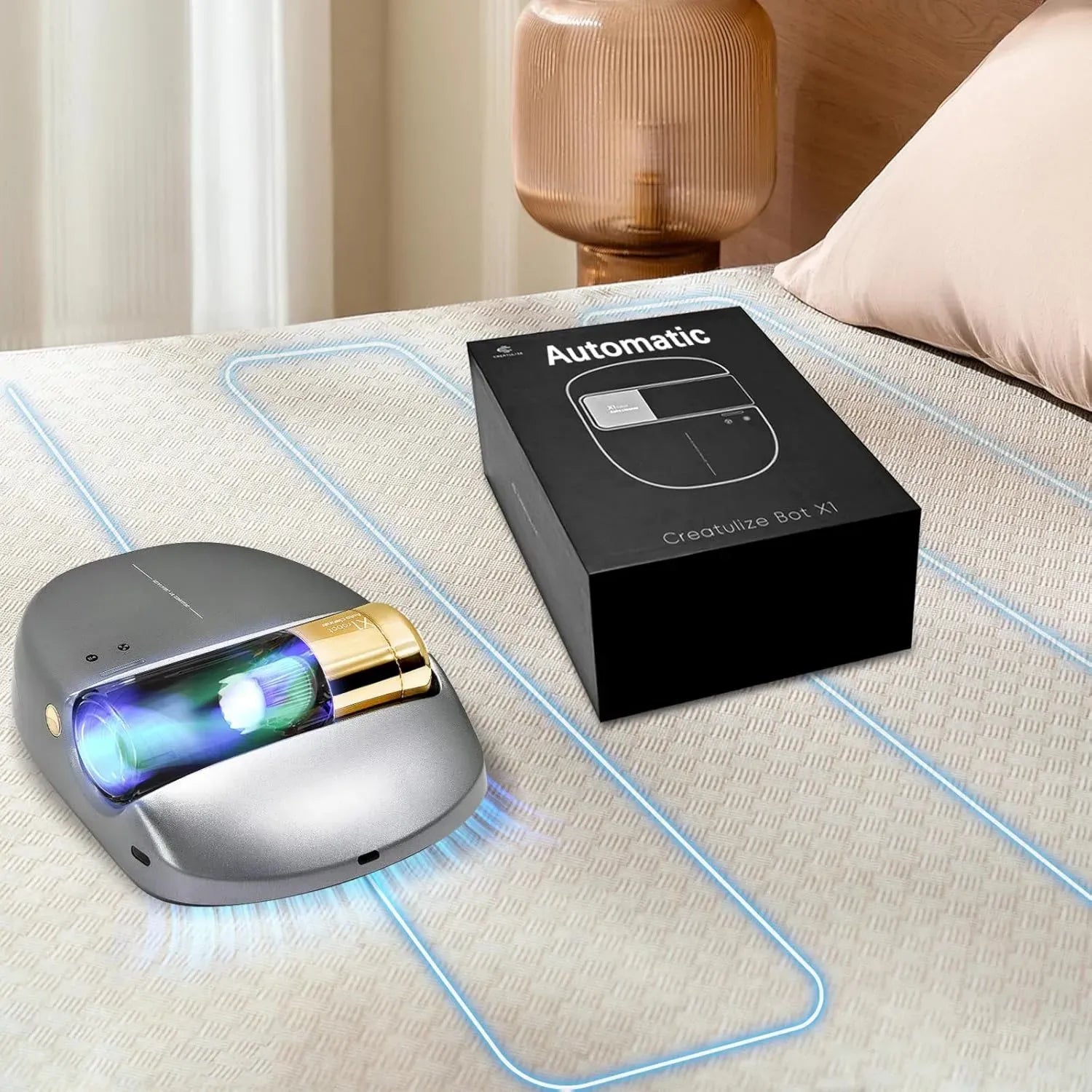 Aspirateur Robot X1 pour Matelas - Navigation Avancée, Détection des Bords, Nettoyage Automatique Silencieux